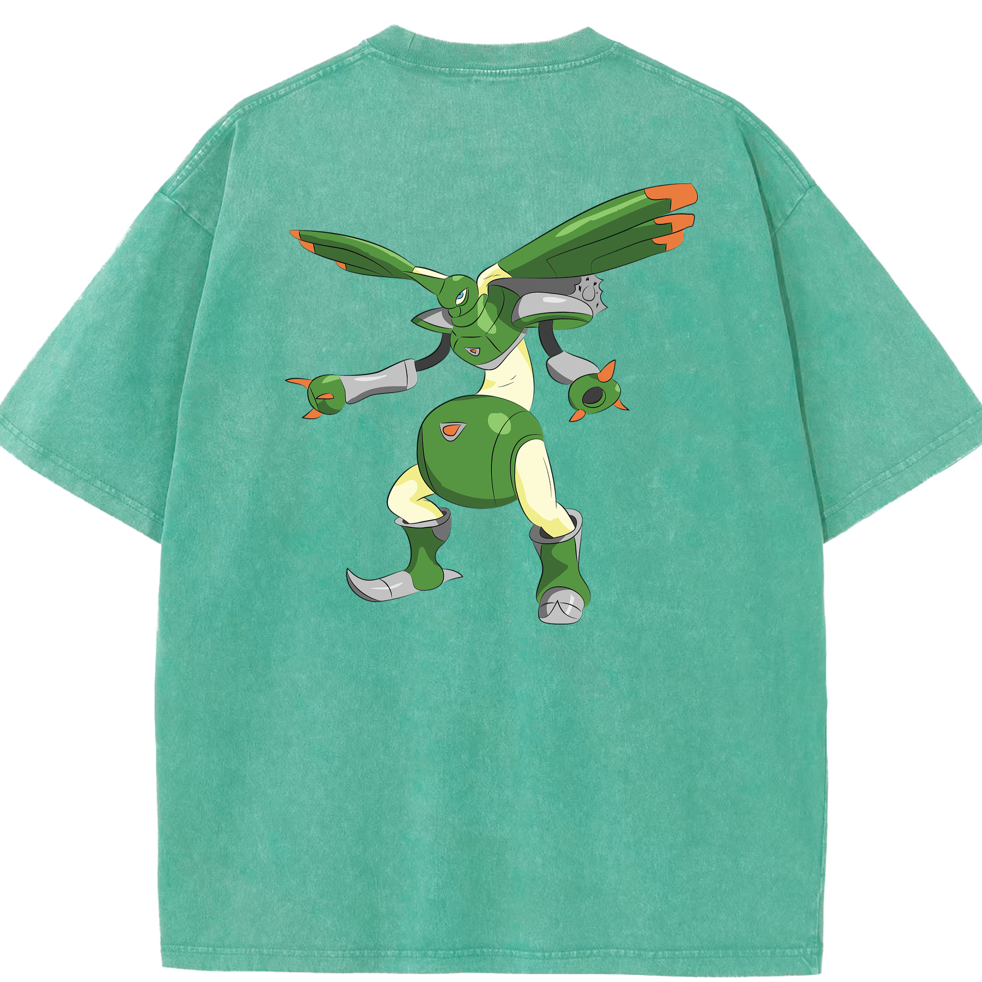 （画像用） Digimon デジタルモンスター/デジモン 綿100% ヴィンテージ風 半袖Tシャツ（背面プリント）